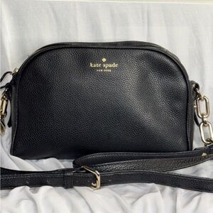 Kate Spade Black Pebbled Leather Crossbody Bag
